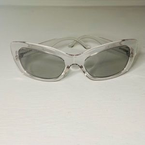 Prada clear cat eye sunglasses